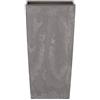 Prosperplast Vaso di fiori Prosperplast Urbi in plastica effetto quadrato alto 35 L CON vasca color grigio chiaro 55 (altezza) x 29,5 (larghezza) x 29,5 (profondit