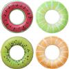 BDFJEDS Anello di Nuoto Anello da nuoto in anguria 1 pezzo, galleggiante for piscina gonfiabile in PVC, for sport all'aria aperta, spiaggia e feste(80 Lime)