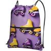 Generic Sportiva Sacche Roller Skate Borsa con Coulisse Durevole Sacca con Coulisse Antipolvere per Compleanno Regalino Sport