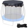 Generic Copertura superiore per trampolino, protezione solare in rete, tettoia dritta per tettuccio | Rete isolante termica per giochi all'aperto, di blocco delle intemperie con cavi di fissaggio