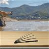 Vibsky 5 Sezione In Fibra di Carbonio Viaggio Canna Da Pesca 1.8m 2.1m Portatile Spinning Casting Pole Leggero Lure Stick per Fiume Lago Mare