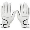 GFDSGRE Guanti Golf 1 pz Guanti da golf uomo for mano sinistra/destra Micro fibra morbida traspirante con granuli antiscivolo Guanto fresco e confortevole(Worn on Left Hand-02,25 Large)