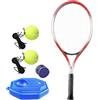 MUXZSIZ Attrezzatura da Tennis Premium Allenatore di Tennis Racchetta Pallina Principiante Donne Uomini Adulti Allenamento a casa Parco Attrezzatura Portatile, con 1 Pallina da, 53x22 cm
