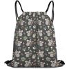 Generic Cute Koala And Flowers Borsa con Cordoncino Sacca Sportiva Regolabile Unisex per Uomo All'Aperto Vacanze Borsa Coulisse 36X42Cm