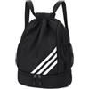 CaFfen Borsa Da Basket Basketball Zaino da viaggio unisex for fitness, borsa sportiva in poliestere resistente con spallacci regolabili, base portascarpe, zaino basket(Noir)