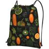 Generic Sportiva Sacche Vegetable Vegan Borsa con Coulisse Multifunzione Zaino Casual Pieghevole per Allenamento Shopping