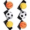 CAZSTYK 6Pcs Portatile Polso Ritorno Palla Braccialetti Calcio Ritorno Baseball Polso Forza Trainer Bambino Adulto Rimbalzi Palla Sport Allenatore di Forza