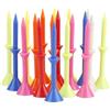 Gungtj Golf Tees, 50 Pack Mixed Color Wine Glass Shaped, 3,27 x 0,79 pollici Supporto Layer Design, 3,26 pollici Long for Beginners, Professionals, Practice Mats, Golfing Accessories