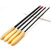 Auratrove Canna da pesca telescopica in fibra di vetro per bambini, portatile, 40 cm, retratta, estesa da 1,2 m a 2,1 m