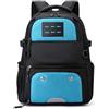 CaFfen Borsa Da Basket Basketball Zaino da basket, borsa scuola for ragazzi, zaino calcio con scomparto for scarpe, pallone, grande viaggio(Blue)