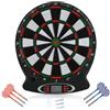Huairdum Bersaglio Elettronico da 15 Pollici, Lavagna Elettronica Professionale con Giochi di Bersagli LCD Interattivi, per Adulti e Bambini, Include 6 Freccette con Punta in Plastica