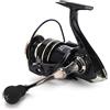 Changor Mulinello da Pesca Spinning in Metallo Ad Alta velocità con Trasmissione a Denti in Rame Resistente per Pescatori, Durevole per un Uso Prolungato, 1 unità (AE6000)
