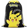 Pokémon Pikachu - Sacca sportiva per bambini, 42 x 32 cm, con coulisse, per scarpe per ragazzi e ragazze, per la scuola e lo sport, motivo Pikachu