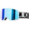 Generico Occhiali da Sci for Uomo e Donna, Maschera antiappannamento for Snowboard, Occhiali fotocromatici for Protezione Neve, Invernali for motoslitta(BL-02)