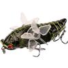 Generisch Swimbaits per la pesca al persico - 7,5 cm imitazione di cicada, esche rotanti, esche artificiali realistiche | Esca artificiale realistica | Esca d'acqua dolce per trota lucioperca lago lago lago