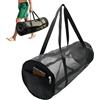 Generic Borsa da immersione a rete, in nylon, di grande capacità, per snorkeling, ad asciugatura rapida, pieghevole, attrezzatura sportiva multifunzionale, tracolla con cerniera per immersioni, viaggi