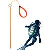 Generisch Choice, bastone in alluminio (33 cm) - Marcatori di misurazione e nastro di sicurezza, strumento subacqueo leggero e durevole per immersioni, pesca alla , caccia a aragosti, leggero e