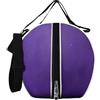CaFfen Borsa Da Basket Basketball Borsa da basket, borsa portaoggetti, zaino for allenamento sportivo, tasca for rete, a tracolla singola e doppia(PURPLE)