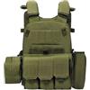 Generic Airsoft Chest Rig - Pettorale regolabile con tasche multiple protettive, gilet di sicurezza per bambini, per caccia, allenamento, paintball, cosplay, giochi di ruolo, combattimenti, battaglie,