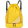 CaFfen Borsa Da Basket Basketball Zaino sportivo impermeabile con coulisse, leggero, pieghevole, for il fitness all'aperto, da viaggio, for basket e calcio(Yellow)