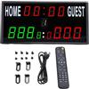 Annadue Tabellone Segnapunti a LED Conto alla Rovescia Multifunzionale Display del Tempo della Partita Tabellone Segnapunti Elettronico per Competizioni Sportive di Basket
