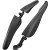DYYEUAVT Kit parafango for Mountain Bike 22/24/26/27,5 Pollici con Fissaggio a Vite, Estensione allargata, Protezione antifango, Accessori for Bicicletta