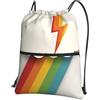 Generic Borsa con Coulisse Rainbow Cute Light Sportiva Sacche Antipolvere Sacche Zaino Lavabile per Viaggio Sport