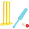 MUXZSIZ Set di mazze e palline da cricket per bambini. Set di mazze e palline da cricket resistenti per incoraggiare i bambini a praticare sport e attività