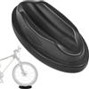 OIXEYA Rulli bici, rulli per bici, rullo bici, supporto ruota anteriore, Supporto per ruota anteriore bicicletta, Blocco stabilizzatore per allenamento indoor e rulli, Accessorio universale, Nero