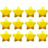 Generico Star Stress Balls - Set Of 12 Star-Shaped Foam Balls | Yellow Śtar Squeeze B́alls, Solid Sponge Squeeze Stress Relief Ball, Fun Party Favors For Kids And Adults