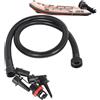 Generico Tubo pompa gonfiabile di ricambio - con Ugello Filettato Portatile | Set tubi pompa da kayak e paddle board | per Surf Canoa Gonfiabile Tenda Piscina Lago Campeggio Outdoor
