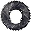 Generico Corona singola for ghiaia for bici da strada 110BCD adatta for R7000 R8000 R8100 R9200 for misuratore di potenza a manovella(4-110-56T black)