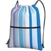 Generic Borsa con Coulisse Colored Vertical Stripes Geometric Sportiva Sacche Pieghevole Sport Gym Sacca Borsa Leggero per Viaggio Allenamento