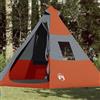 Générique Tenda da campeggio tepee 7 persone verde impermeabile in poliestere con rivestimento in PU, doppia finestra e porta con cerniera, leggera e portatile, con borsa per il trasporto inclusa
