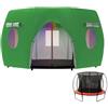 Generic Tenda per trampolino - resistente tessuto Oxford | impermeabile e antivento | Protezione UV trampolino copertura con finestra di ventilazione | Adatto per trampolini 1,8 m 2,4 m 3 m 3,7 m 4,3 m