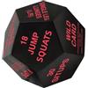 Generico Allenamento Per Adulti - Cubo Fitness 12 Facce | Strumento Potenziamento Muscolare | Dado PU 10x10x12cm, Per Uomo E Donna - Squat, Palestra Casa, Attività Sportiva - Gioco Divertente Sfide Allena