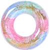 BDFJEDS Anello di Nuoto Anello da nuoto trasparente gonfiabile estivo con paillettes for accessori for giochi d'acqua in piscina for adulti(Pink90)