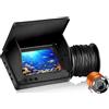 RSGXLFQZVAK Macchina fotografica subacquea, Video portatile Fish Finder LCD 5.0 / 4.3 pollici Display Subacqueo 220 ° Telecamera da pesca Impermeabile IPS 1080P 9 ore di visione notturna(20m line 5.0 inch HD)