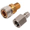 KKPLZZ Connettore Rapido 1/8 BSPP, Accoppiatore Femmina in Acciaio Inossidabile per Pistole Ad Aria Compressa e Giocattoli Pneumatici