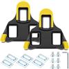 QWORK® Tacchette pedali per bici, compatibili con Shimano SPD SH11 SH12 SH10 SH51, per bici da corsa, ciclismo indoor