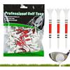 Generico Tee da Golf | Tee Lunghi in ABS da Golf - 50 Pezzi Struttura a Redini Riduce Attrito per Pratica e Competizioni