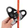 Generico Aluminum Self Locking Belay Device - Goose Shaped Descender for Rock Climbing | Fire Escape Rope Descender | Heavy Duty Fall Arrest Safety Device for Mountaineering Tree Work Outdoor Rescue Training