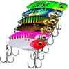 Generic XILILHC 6 Pz/Lotto 5g 7g 10g 15g Metallo VIB Lama Richiamo Occhi 3D Cucchiaio Spinner Balancer Richiamo di Pesca Esca Dura Attrezzatura da Pesca con Gancio(15G)