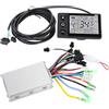 BOROCO Kit Controller Motore Brushless Pannello Display LCD Impermeabile Scooter Elettrico per Bicicletta 24V 48V Durevole Leggero Antipioggia per Scooter Elettrici Plastica LCD (24 V/36 V 350 W)