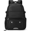 CaFfen Borsa Da Basket Basketball Zaino sportivo da basket con scomparto for scarpe, borsa calcio for uomo, for ragazzi, zaino scolastico nero di grande capacità