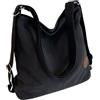 Lawnrden Borsa convertibile, borsa zaino convertibile, tote in tela di capacità 13, 4x13, 4x6, 7, a tracolla/a spalla/mano, tracolla in tela vintage con cerniera