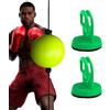 Genérico Palla da boxe Reflex, palla da boxe per allenamento dei riflessi, a doppia estremità, per interni, attrezzatura da allenamento professionale con