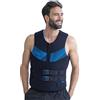 Jobe Mens Muta in Neoprene 50N Sport Acquatici Waterski Jetski Wakeboarding Safety Impact Vest - Top 244920004 - Nero Blu