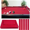 HynJGih Kit di Ricambio for tovaglia da Biliardo da 9 Piedi, Materiale in Nylon Poliestere, Adatto for casa, Sale Giochi e Bar(Red)
