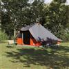 Générique Tenda Tipi Familiare con Tetto Verde, 358 x 296 x 258 cm, in Taffettà resistente, con Pali, Corde e Borsa per il trasporto per Campeggio Esterno